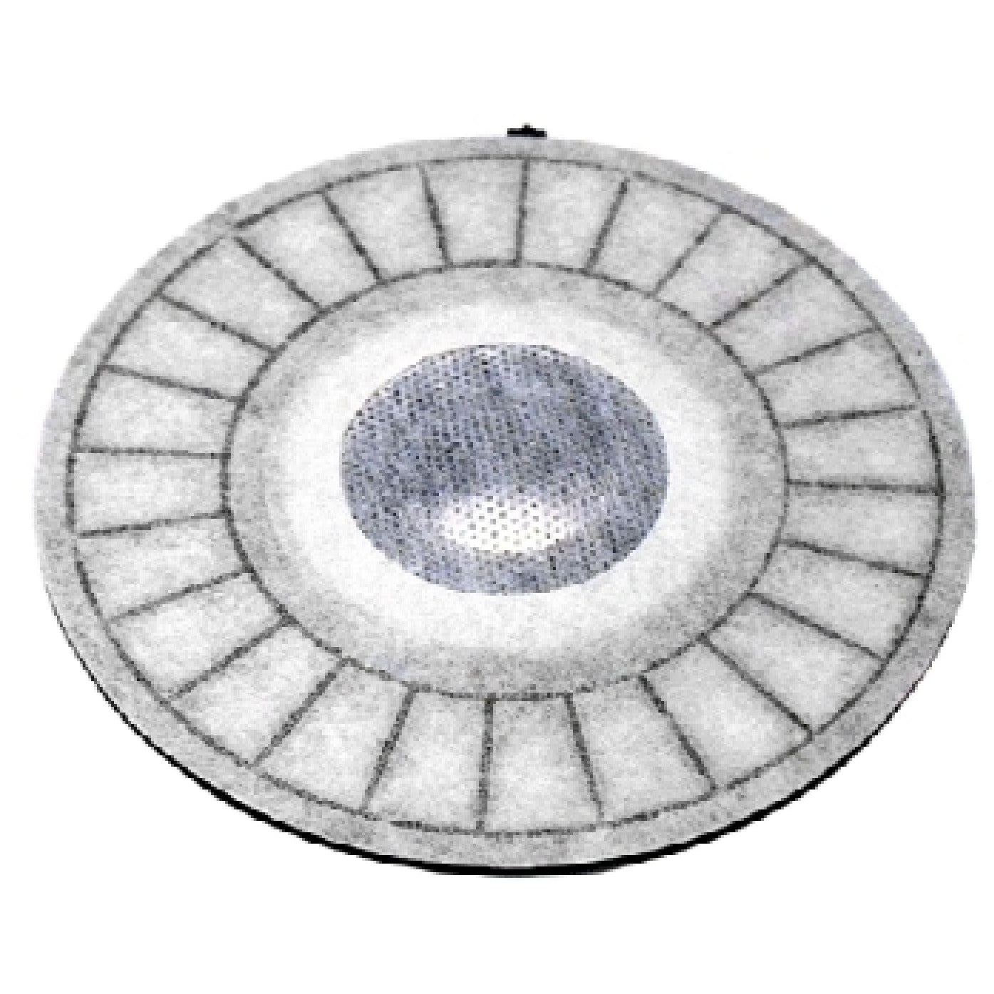 Beyerdynamic DT770 circular plastic housing with central loudspeaker module and small contact PCB SKU 952275 — rear view